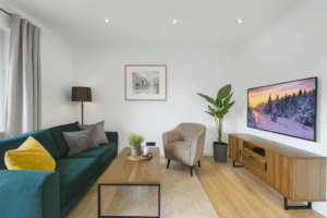 Wohnzimmer nordblick (KI generiert)