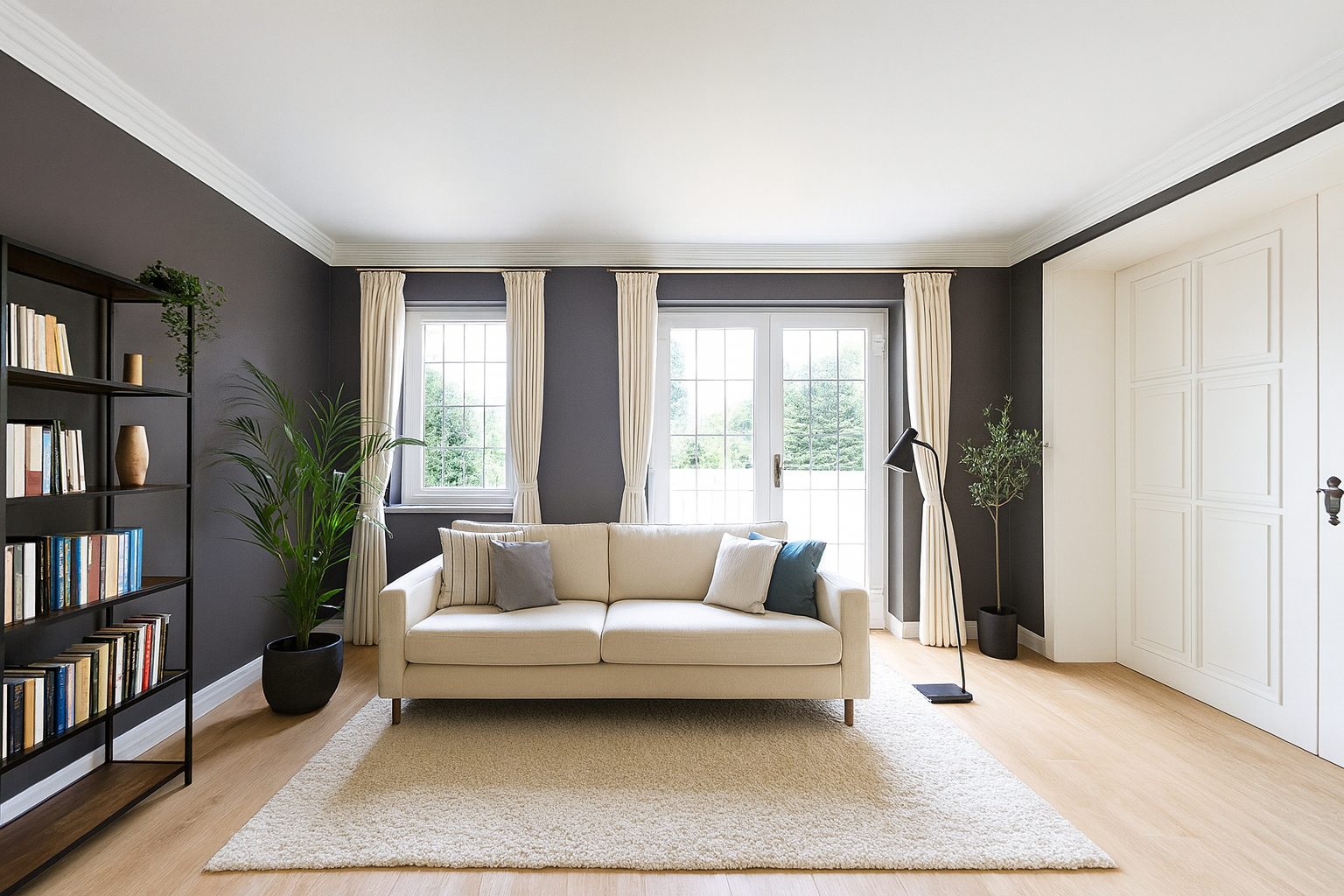 Lesezimmer Zugang Terrasse (KI generiert)