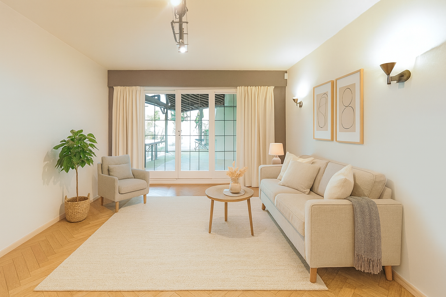 Büro 2 Zugang Terrasse (KI generiert)