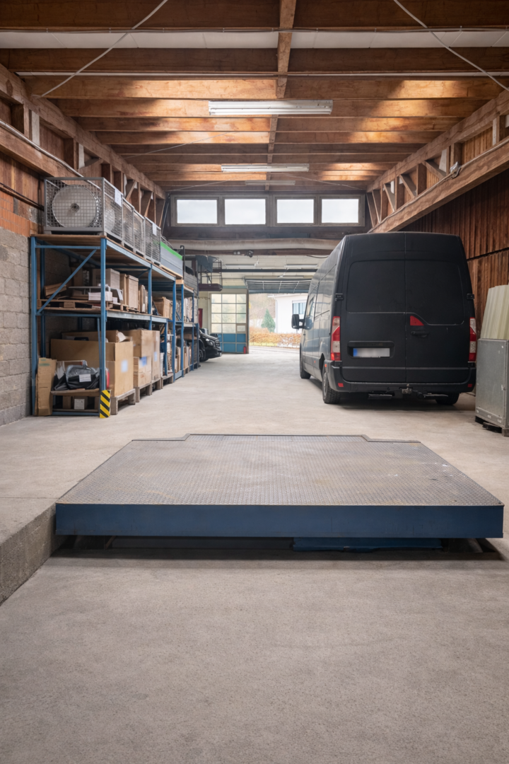 Beladestation Hebebühne