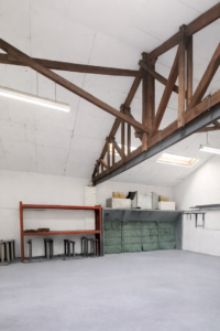 Lackierhalle mit Absauganlage