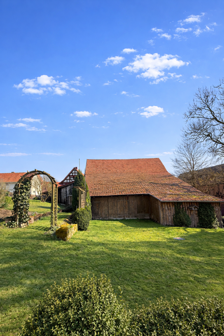 Grünfläche/Garten Nordwest-Blick