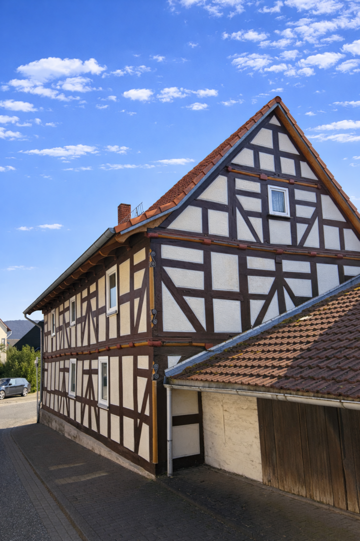 Fachwerkhaus Straßenseitig
