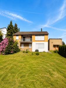 Blick aus Garten