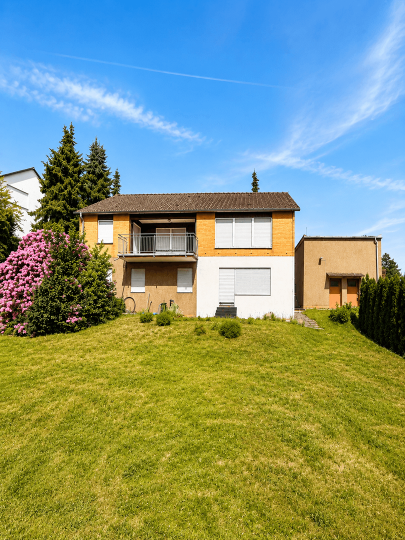 Blick aus Garten