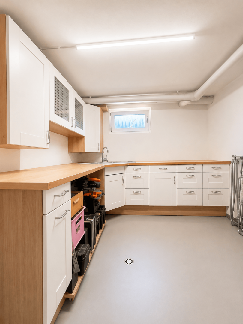 Vorderhaus: Keller m. Einbauschrank