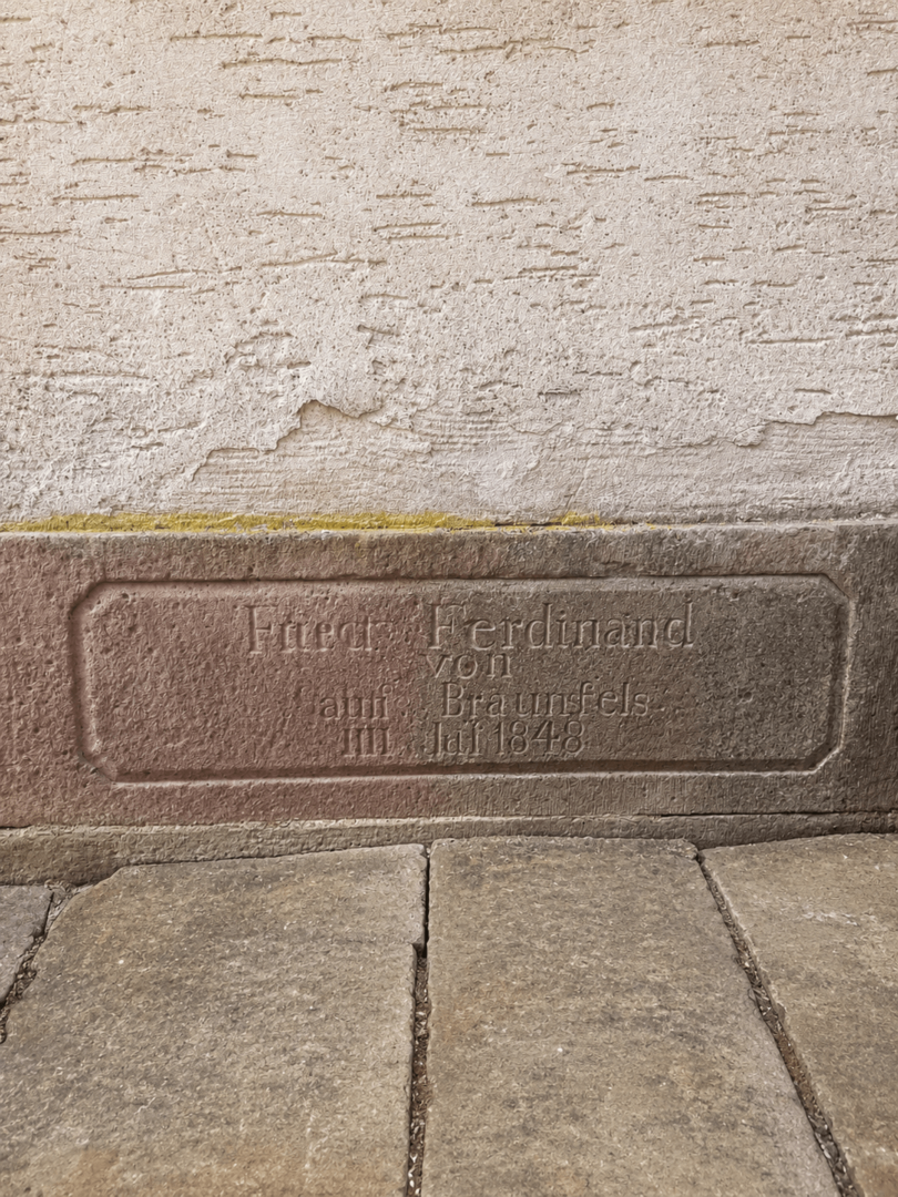 Gedenktafel Fürst Ferdinand von Solms-Braunfels